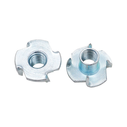 M4M5M6M8M10 galvanized four-claw nail furniture connection nut American-made pre-embedded inlaid four-corner nut can be customized