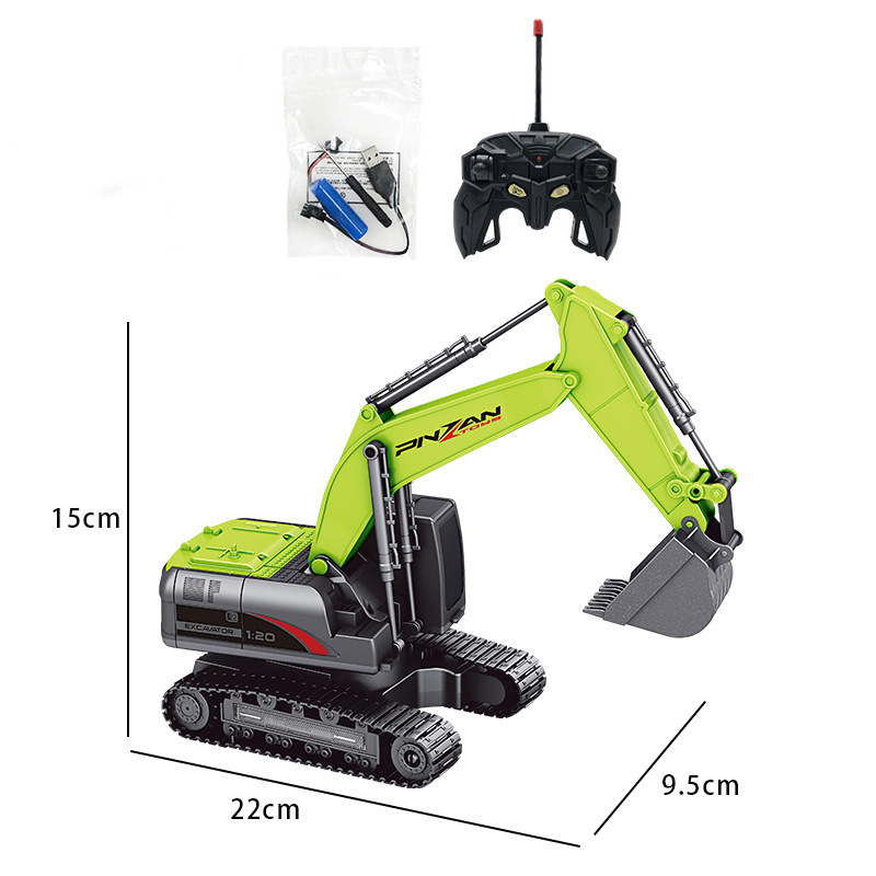밀봉된 색상 상자 포장 [녹색] 합금 굴삭기