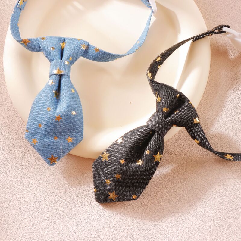 Pet Tie Cat Collar Bow Tie Decoration Adjustable Cute Star Flash Silent Neck Ring Neck Ring Cross Border Pet Tie Cat Collar Bow Tie Decoration Adjustable Cute Star Flash Silent Neck Ring Neck Ring Cross Border