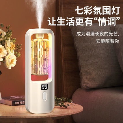 Automatic Ultrasonic Aroma Diffuser PW3, LED Display, Refillable Perfume Bottle (Car/Wall)