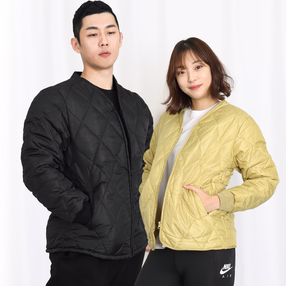 冬季新款情侣韩版复古菱形格羽绒棉服女加绒加厚短款棒球棉衣外套