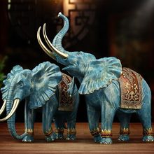 RH全铜大象摆件吸水象一对金象办公室客厅装饰品开业乔迁礼品