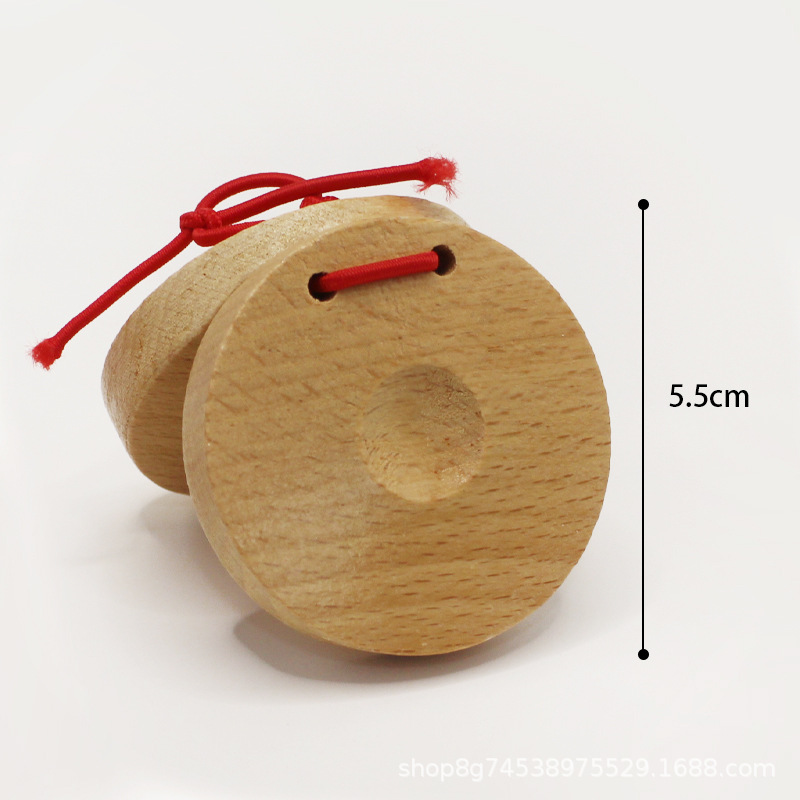 A beech wood castanet