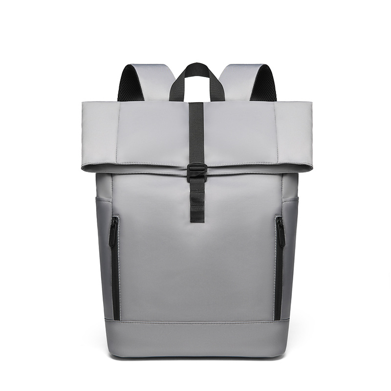 Mochila enrollable para hombre estilo europeo y americano mochila de negocios y ocio tapa enrollable Amazon transfronteriza