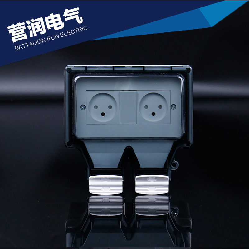 厂家直供 户外防水开关插座 明装防水开关插座 防水以色列插