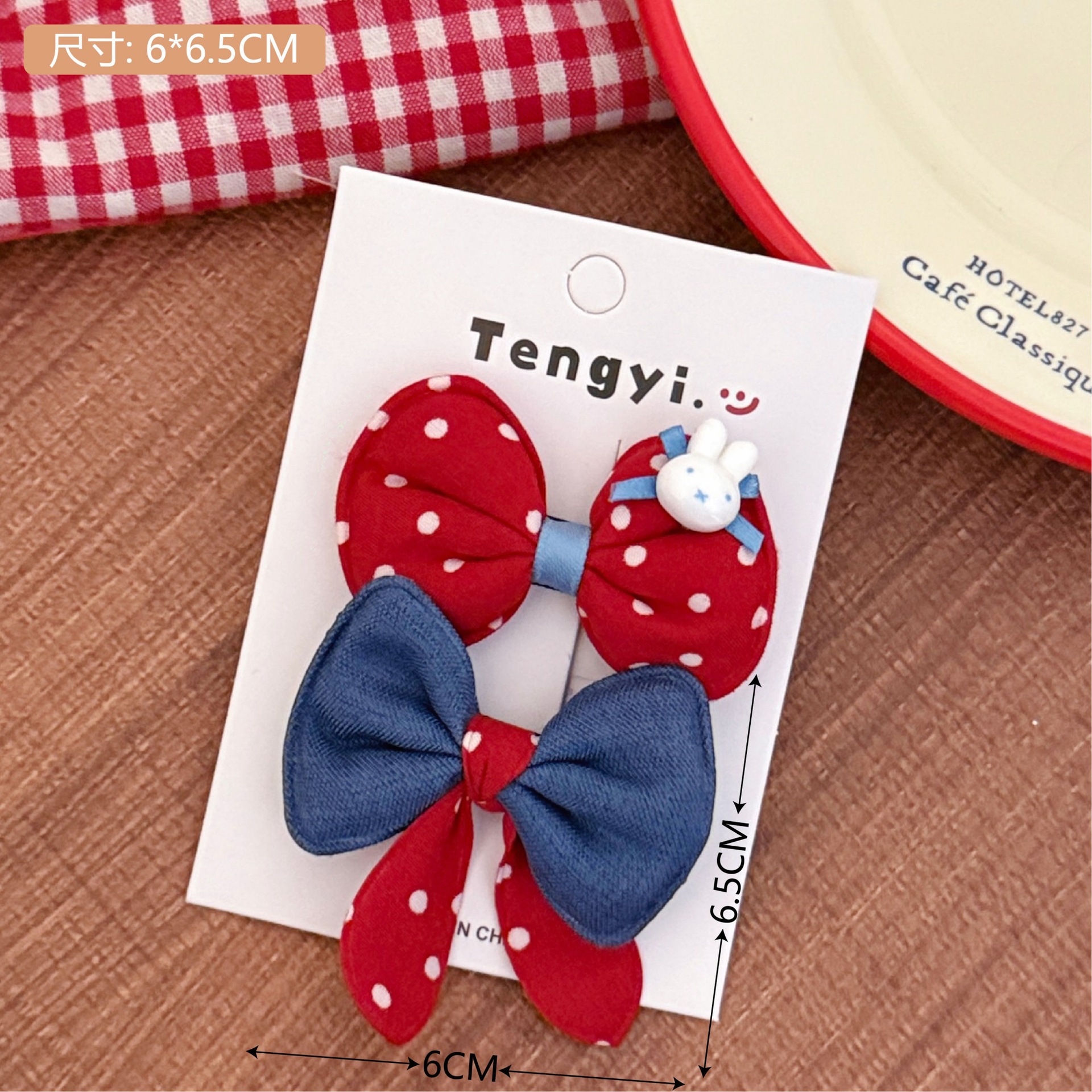 Dulce sensación de la niña arco rojo abrazadera de cabello de cabello de cabello de moda abrazadera de cabello de cola de caballo abrazadera de cabello accesorios