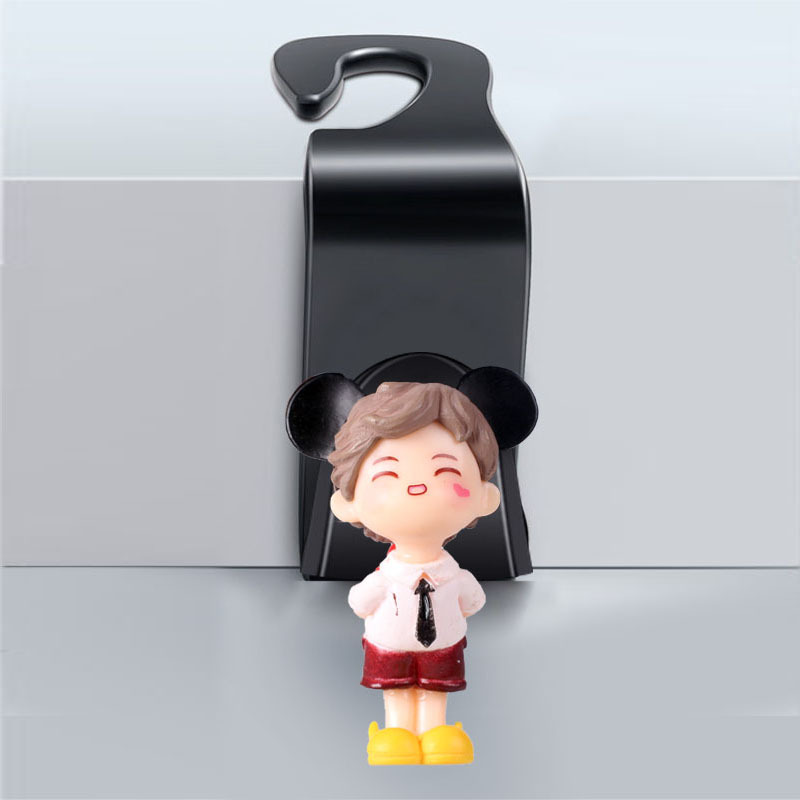 Suministros de decoración de automóviles Gancho de coche, respaldo de asiento, celebridad de Internet, pareja 3D, gancho de coche de dibujos animados, regalo de sala en vivo