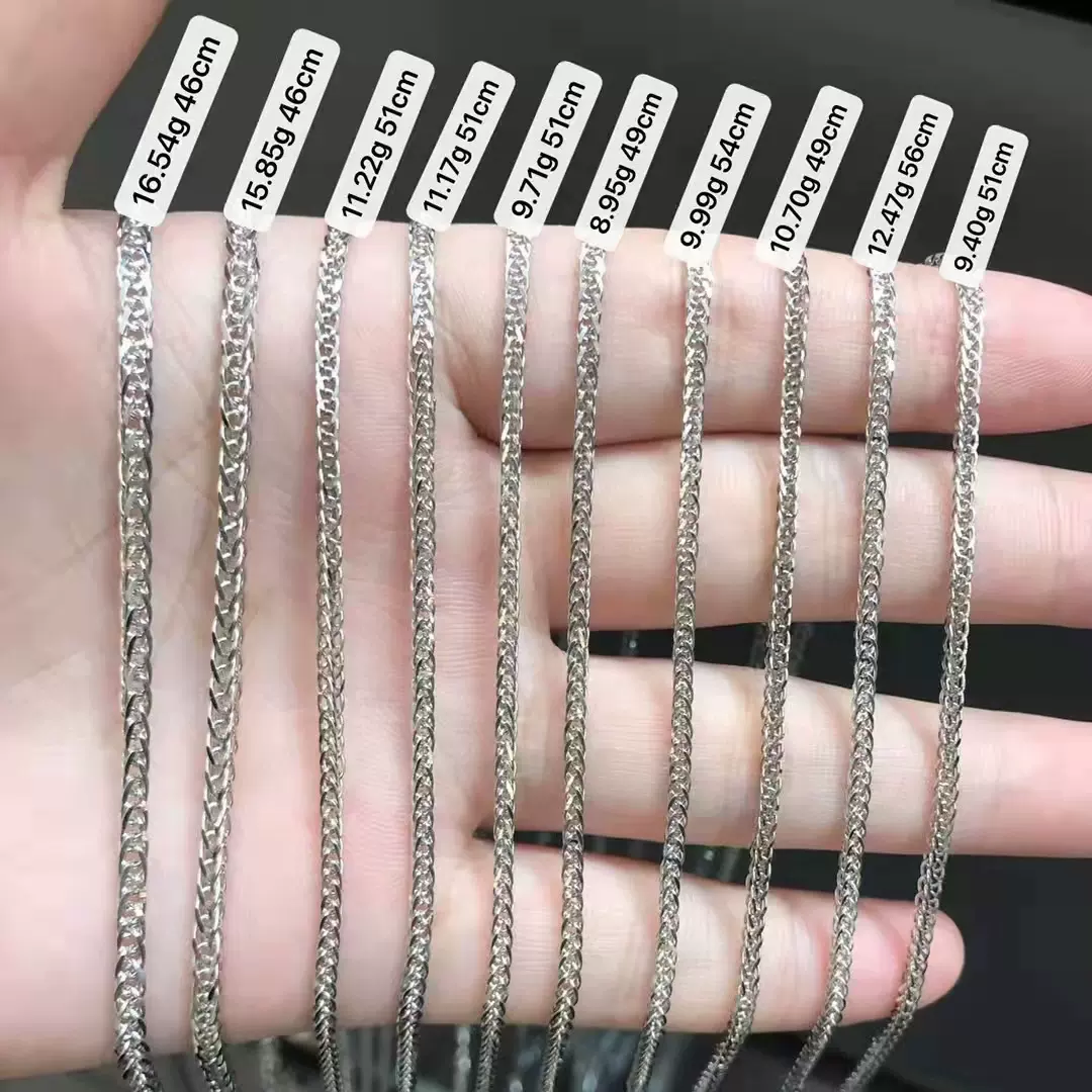 Pt950铂金肖邦项链白金女士锁骨链男士骑士项链珠宝工厂可订款式