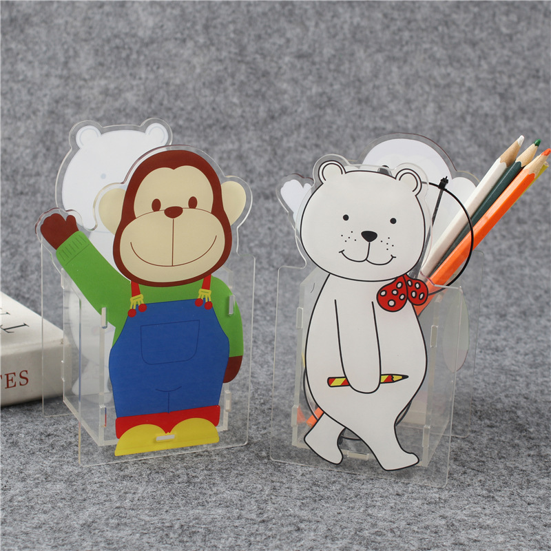 动漫卡通亚克力人形笔筒立牌动漫周边创意桌面摆件立牌批发