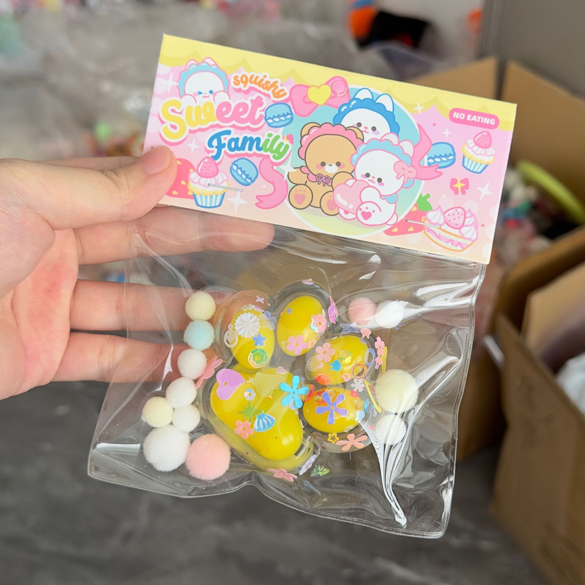 Nuevos productos transfronterizos Schylling NeeDoh Jelly Donut Jelly Donut Extrusión de juguetes