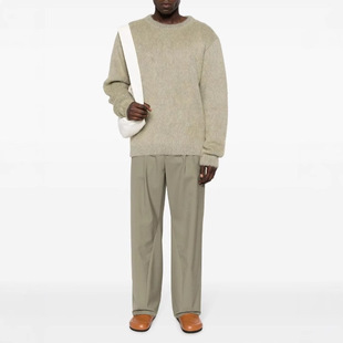 Custom Korean-Style Trendy Round Neck Seahorse Wool Sweater by Foreign Trade Knitting Company