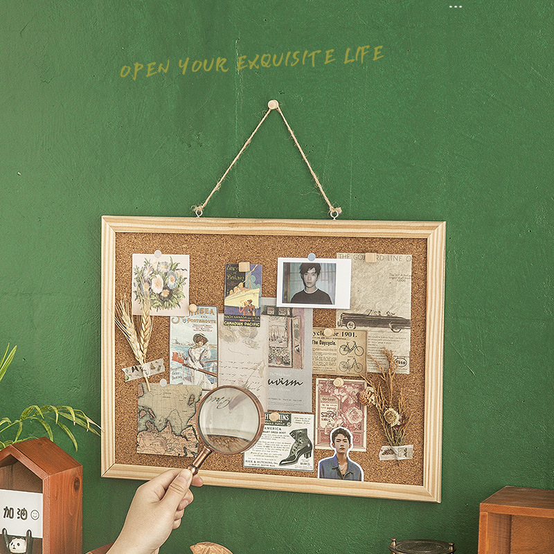 Softboard desktop, Pinterest note sticky memo pinboard, message board, hang on the wall, felt photo decorative background wall, wall panel