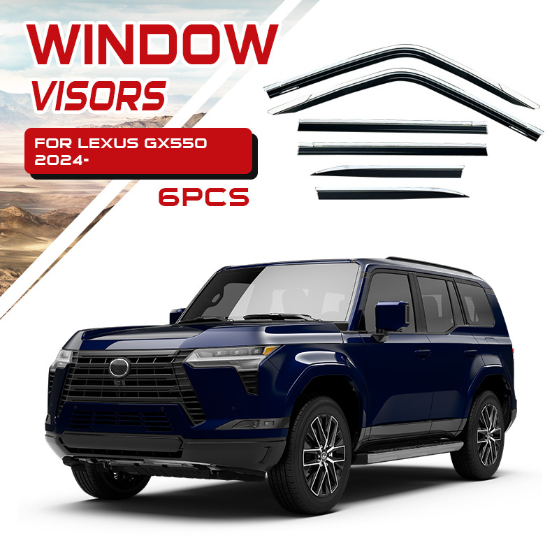 Visera para Ventana de Coche, Protector de Lluvia, Compatible con Lexus LX600 LX700 LX570 GX400 460