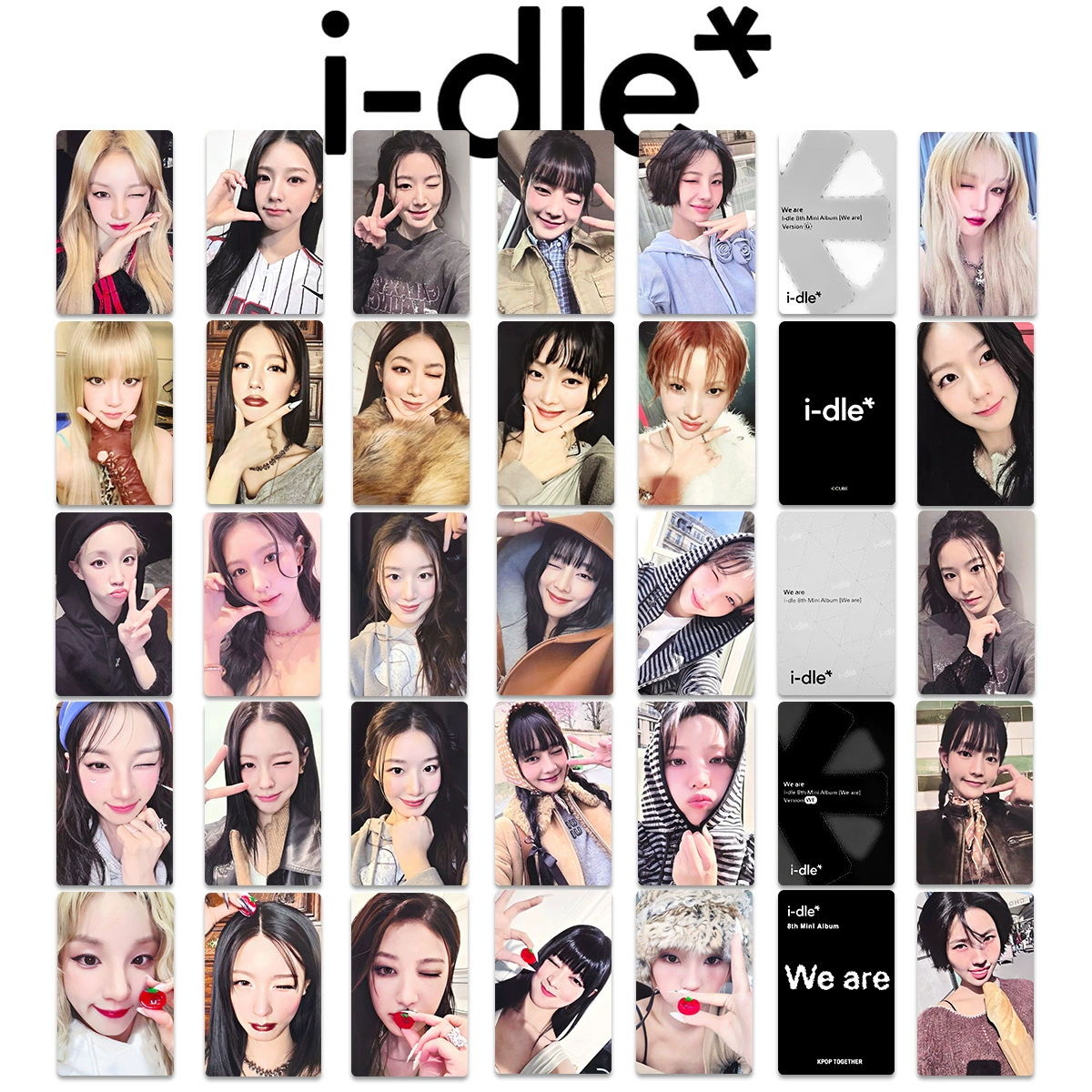 IDLE альбом карта GIDLE случайная карта WE ARE специальная девушка альбом карта i-dle