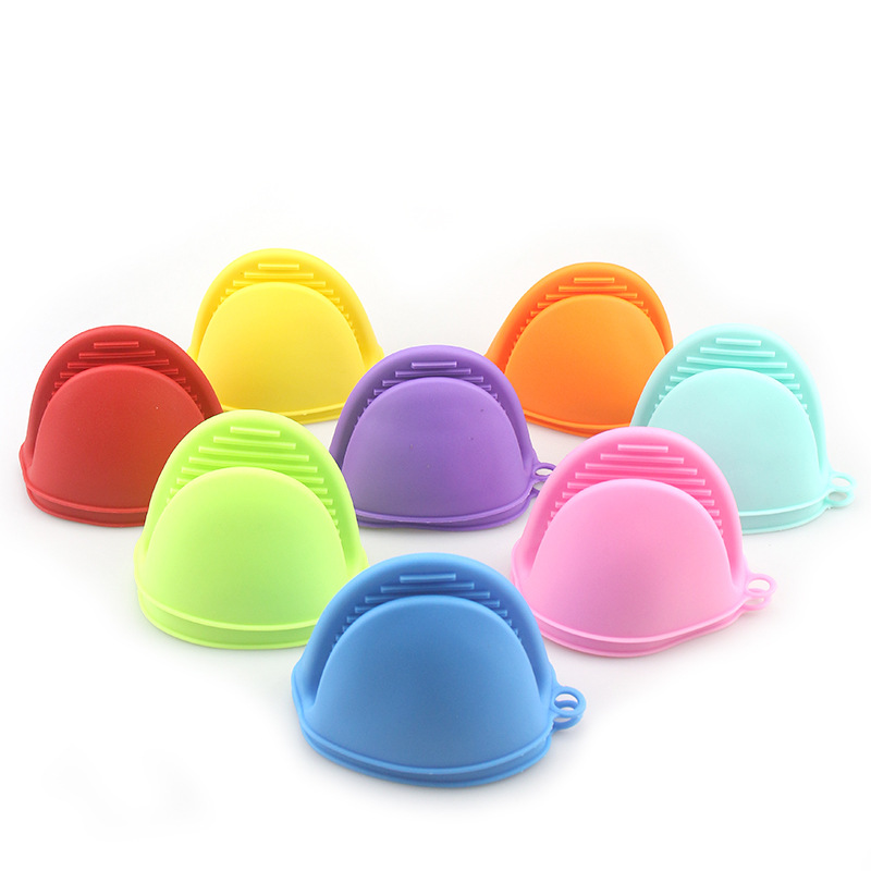 Thickened Anti-scald gloves microwave oven heat insulation Gloves oven baking high temperature resistant gloves Bowl plate non-slip hand clip