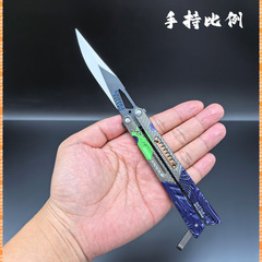 金属工芸品近接武器練習ナイフ 23 センチメートル落書き刃ナイフ武器モデル刃なし装飾品