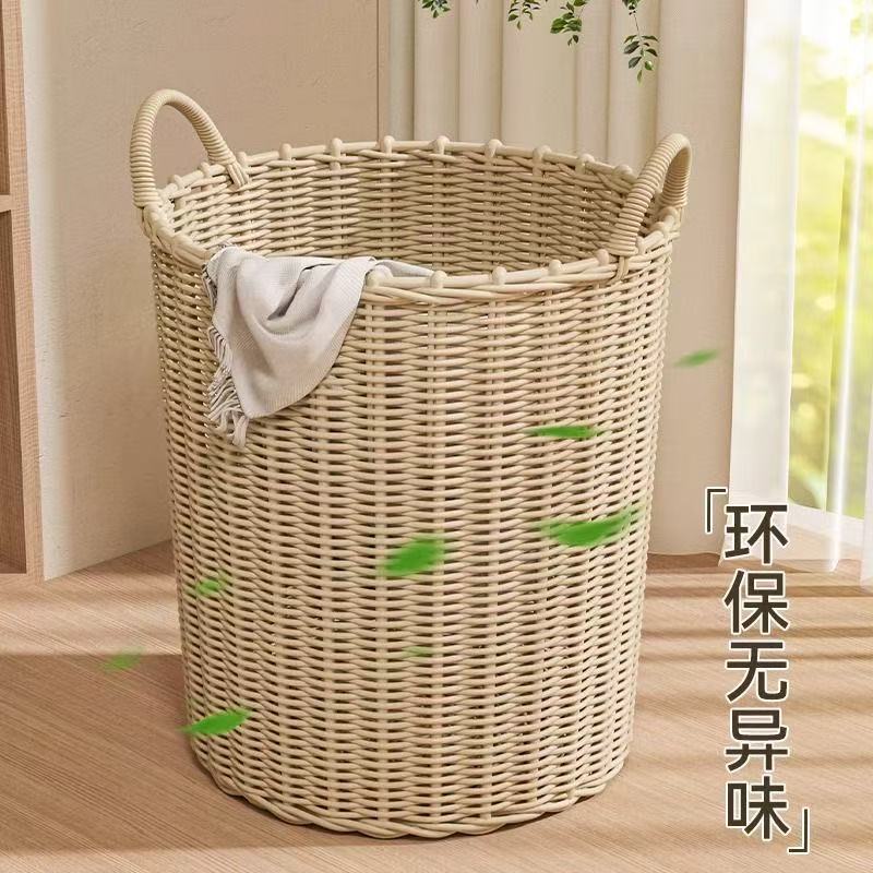 Cestas de ropa sucia de baño Cestas de ropa sucia Cestas de ropa sucia Cestas de lavandería domésticas Cestas de ropa tejidas a mano