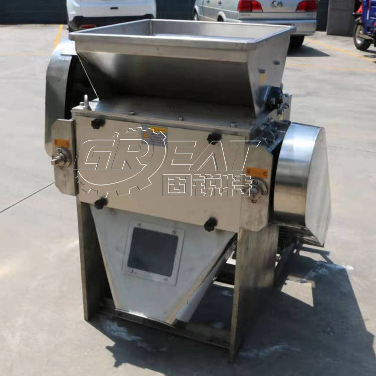 密封无尘对辊磨粉机 耐火材料磨粉机 尿素双辊不锈钢研磨机