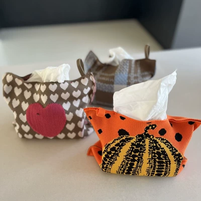 Woven Bag, Car-Mounted Home Office Car tissue box/set