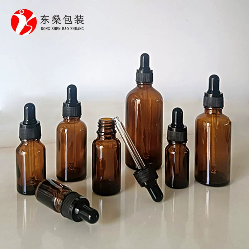 Поставка на складе коричневого масла бутылка 5 ml-100 ml бутылка для бутылок для капель косметика для розлива коричневого цвета стеклянная бутылка