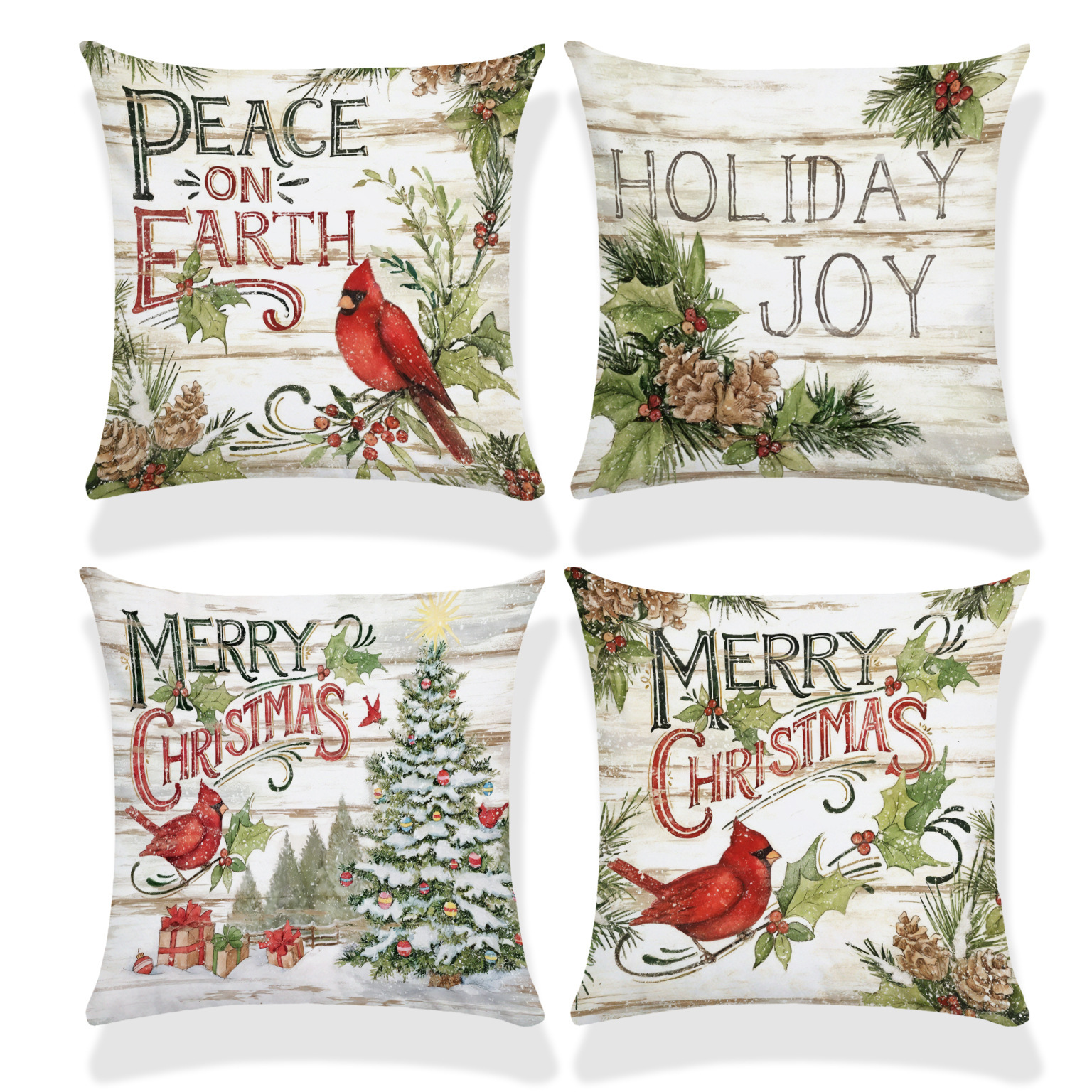Venta caliente transfronteriza elementos de Navidad funda de almohada ambiente para el hogar sofá de decoración jardín patio festivo funda de cojín image 4