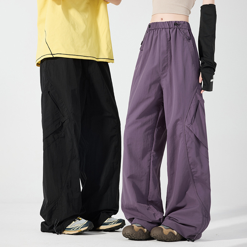 26 New Models of Multi-Pocket Outdoor Sports Pants, Loose Dopamine-Style Cargo Pants, Waterproof Paratrooper Pants