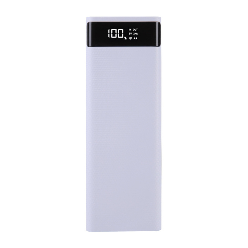 10-Cell 18650 Welding-Free Power Bank Kit 22.5W Fast Charging Battery Box DIY Mobile Power Supply Set Led