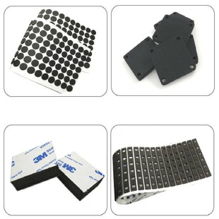 Factory Direct Supply Gd Thickeneded Foam Foot Pads Self-Adhesive Anti-Slip Sponge Pads Table and Chair Furniture Silent Single-Sided Adhesive Mesh