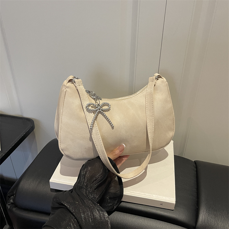 Matte Kiçik Kvadrat Çanta - Çiyin və Krossbody Modeli