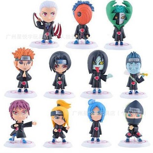 11 Naruto 17 Generation Naruto Kakashi Sasuke Anime Hand-made Model Cartoon Ornaments