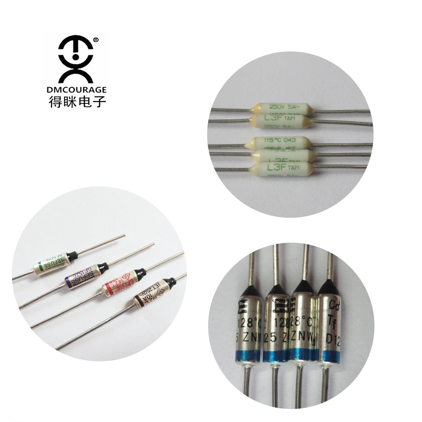 陶瓷电阻式电饭煲保险丝管 金属温度保险丝