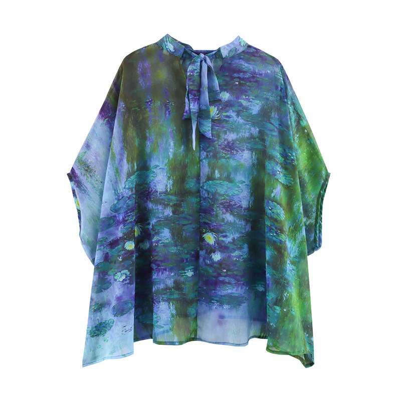 Women's Stylish Simple And Versatile Batwing Sleeve Shirt