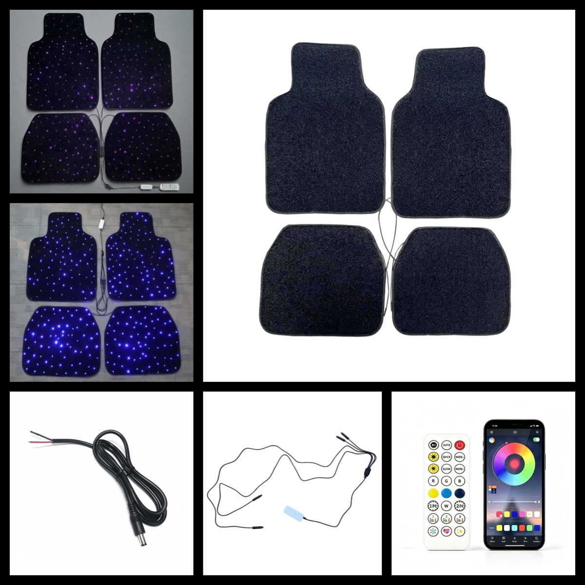 ��������������ŵ� Starlight Fiber Optic car rugs mat light