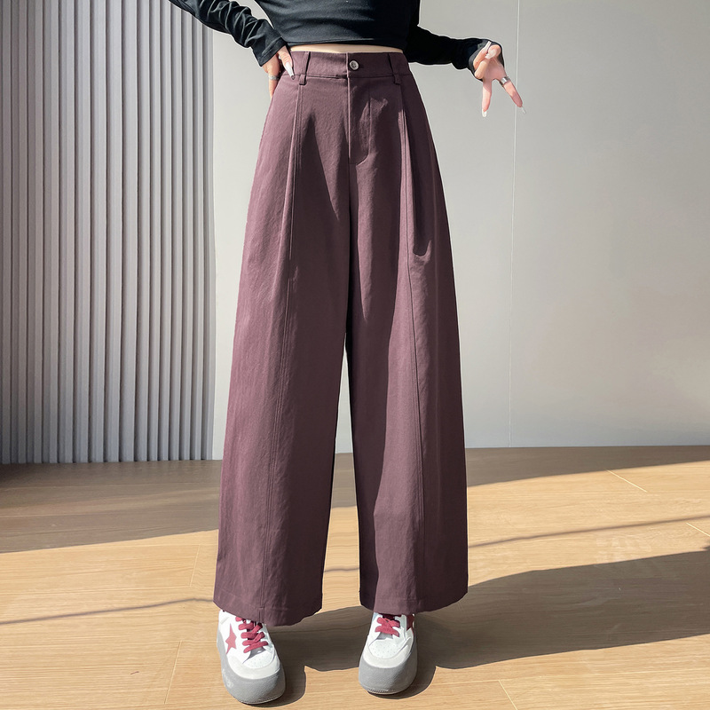 实拍秋季新款哪吒裤女九分休闲裤裤腿裤宽松气球裤弯刀山本裤女|undefined