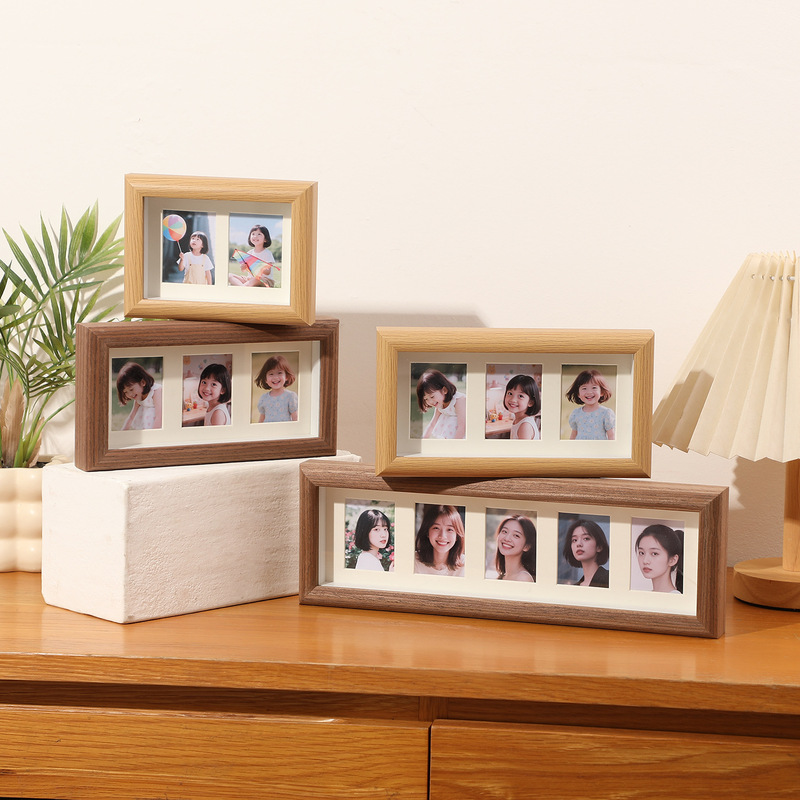 3inch Photo Polaroid Kidsren's Commemorative Id Photo Decorative Photo Frame Baiyuan Banknote DIY Couple Multi-Square Picture Frame