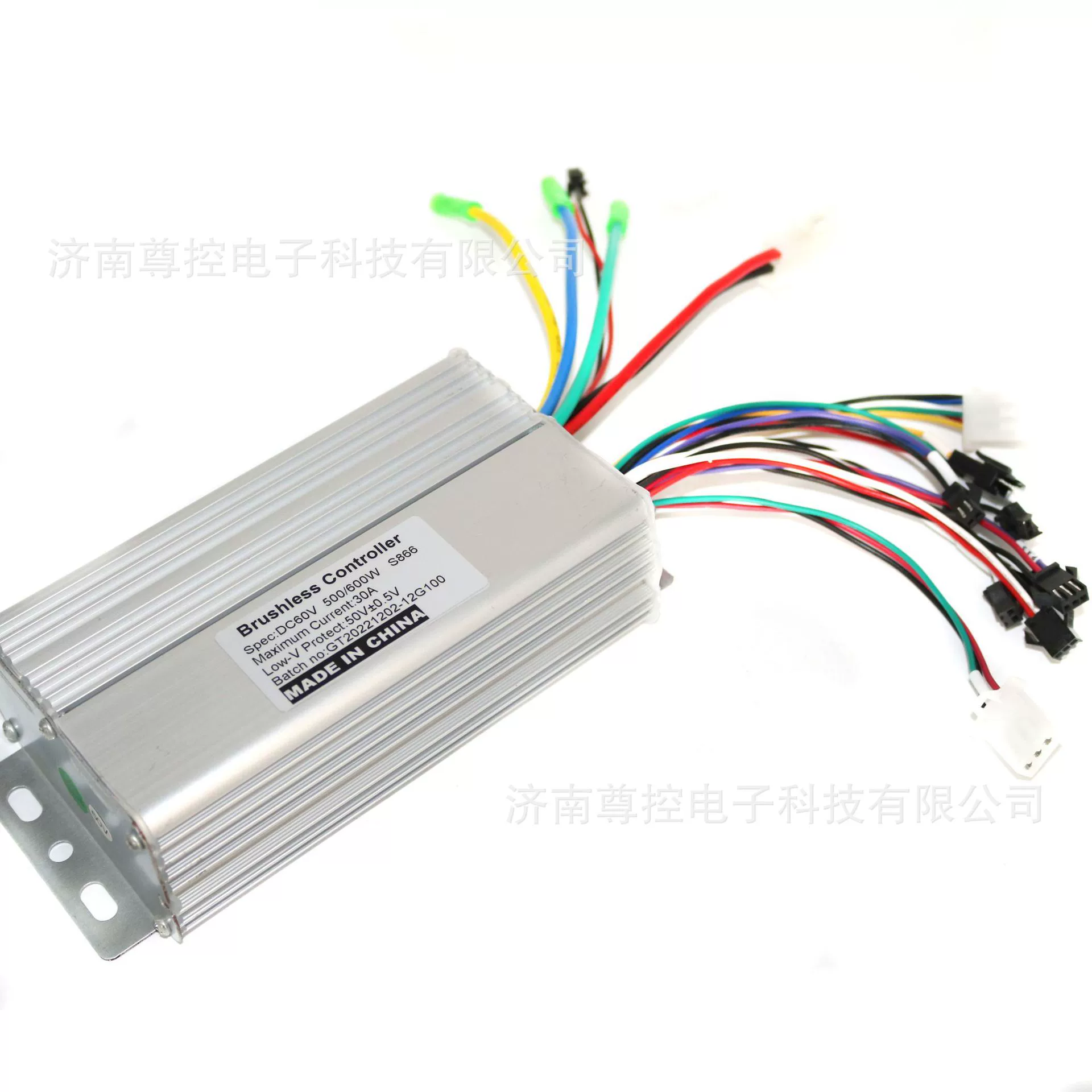 Вилка для бесколлекторного электровелосипеда, контроллер, 48V, 600W