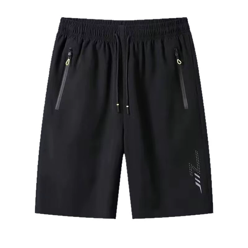 Silk shorts, summer thin beach quick dry elastic trousers, loose fit
