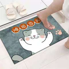 Entry mat door mat bathroom toilet absorbent rug anti-slip mat home entrance door home door mat welcome home