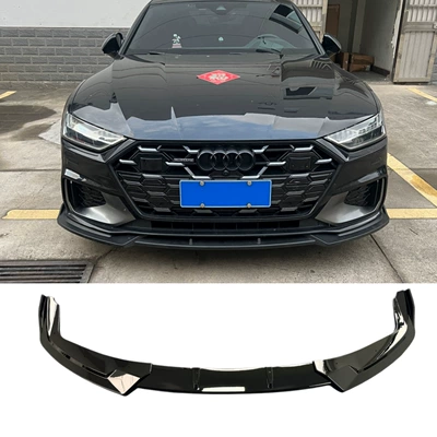 Suitable for 19-26 models C8A7A7L front spoiler S7 front lip S-line small body kit modification Max three-section front spoiler