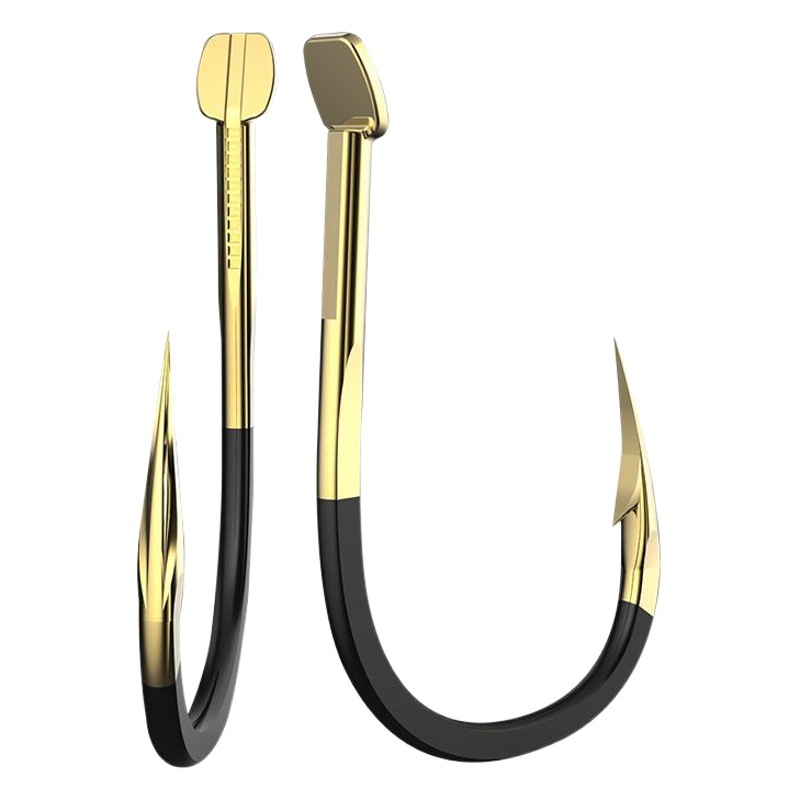 Acero de tungsteno audaz y duro iseini Yidou anzuelo nuevo violento negro Hoyo de púas gancho de pesca importado gancho de la carpa