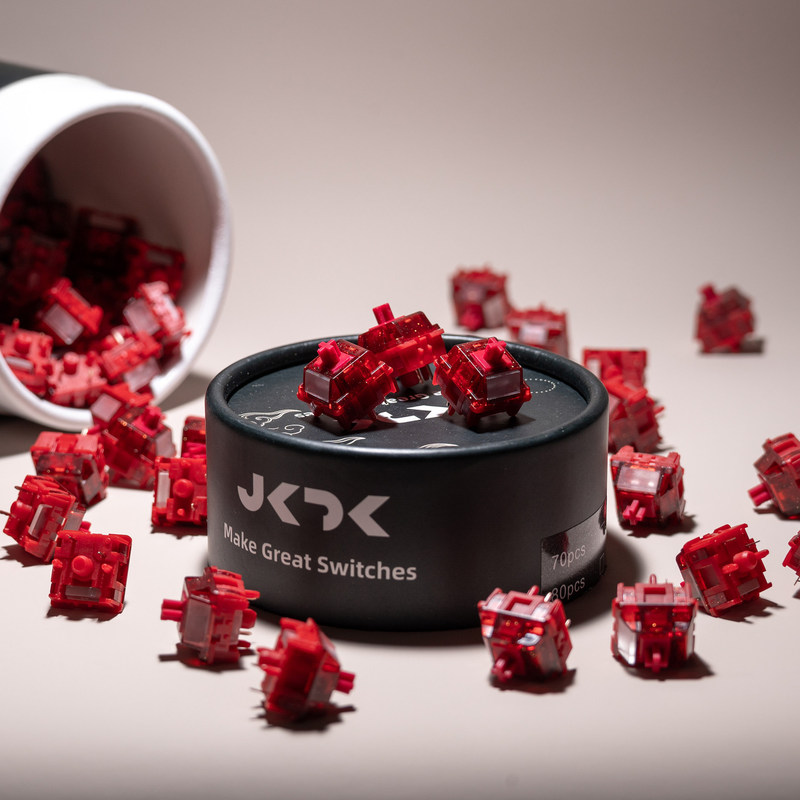 JKDK×HMX Blossoms MX five-pin linear switch with muffled mid-range sound, ideal for vocalists, hifi switch
