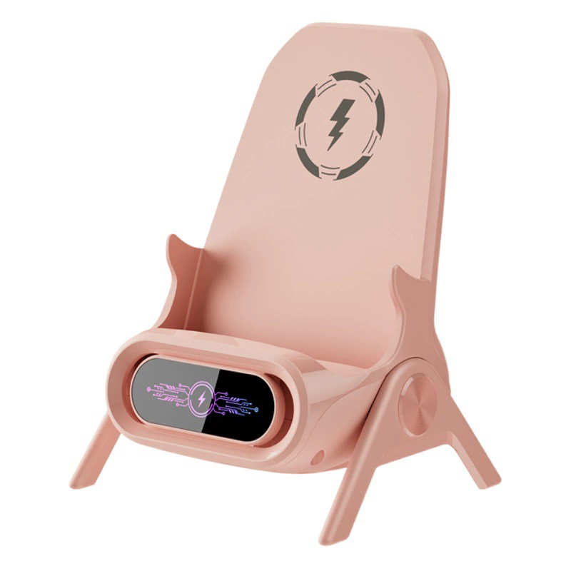 Креативное маленькое кресло, беспроводное зарядное устройство, новый ленивый диван, держатель для мобильного телефона, настольный вертикальный громкоговоритель, магнитная быстрая зарядка