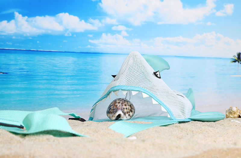 Unisex Medium Nylon Shark Cute Beach Open Beach Bag display picture 8