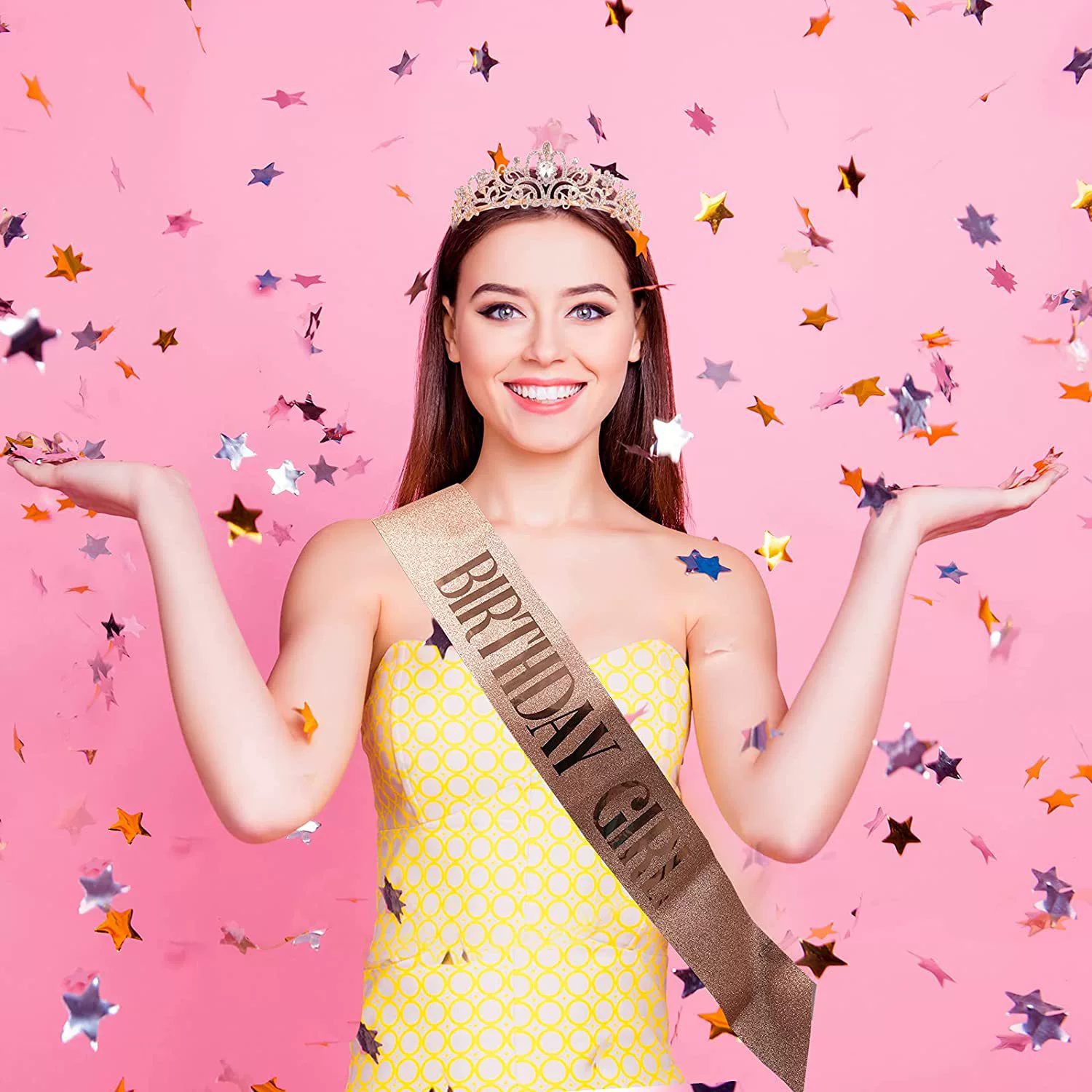 Европейско-американский набор на день рождения: наплечная лента-корона BIRTHDAY QUEEN/GIRL, праздничный набор