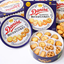皇冠丹麦曲奇饼干454g进口黄油饼干网红爆款零食休闲零食