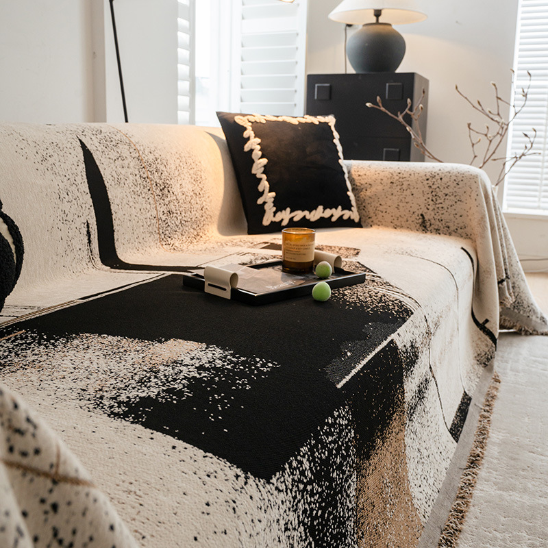 High-End Vintage-Style Sofa Cover Cloth, Retro Sofa Towel, 2025 New Model, Full Cover Blanket for Home Furnishings