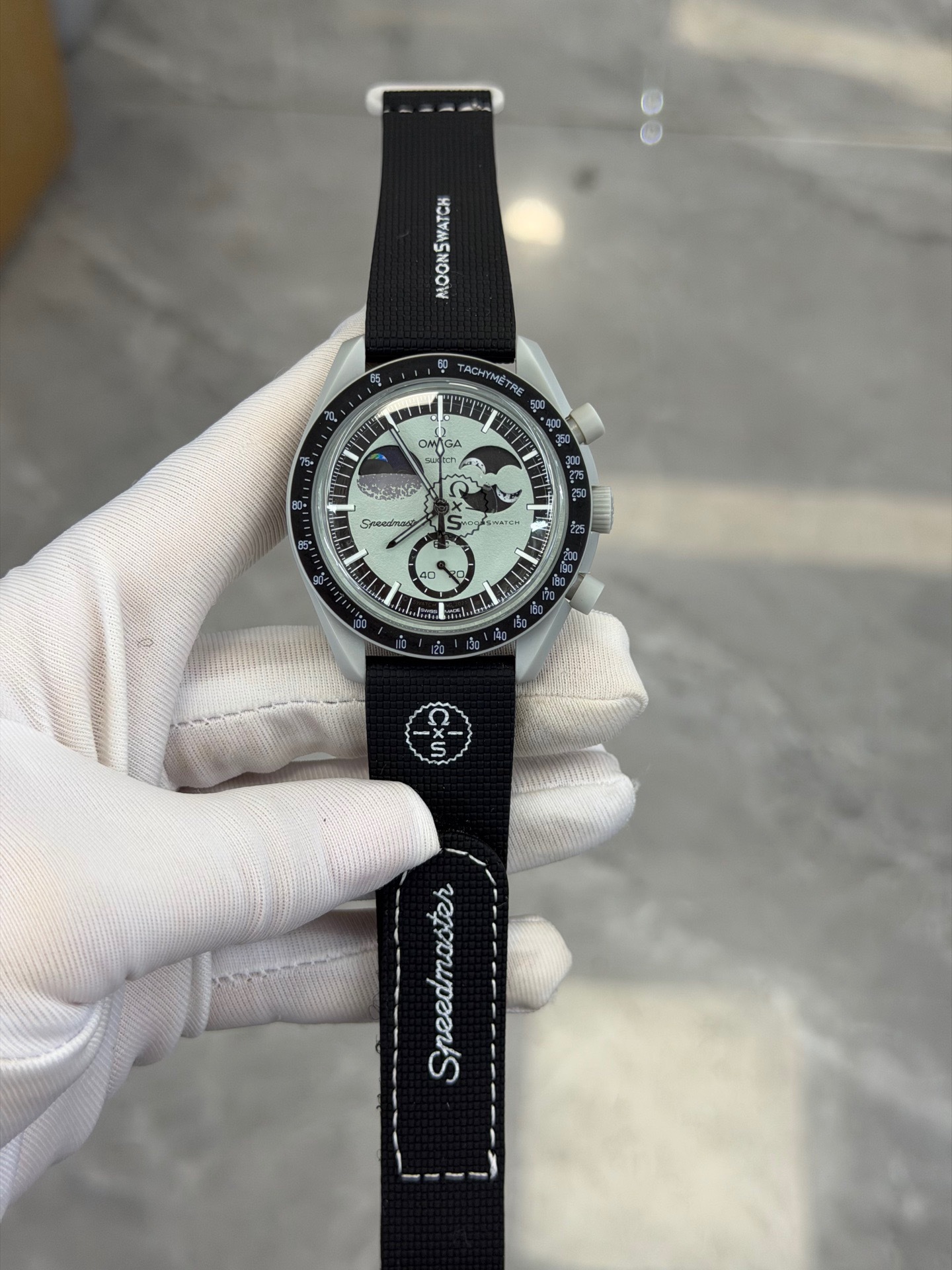 Reloj Cronógrafo de Cuarzo de Seis Agujas de Plástico y Cristal de Zafiro, Impermeable con Luz Nocturna image 12