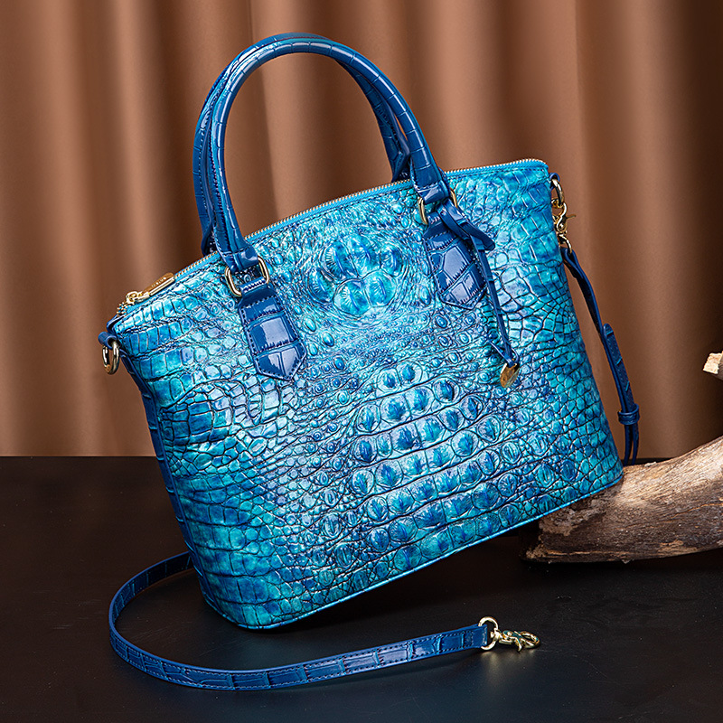 Crocodile Brahman 3D Neue Handtasche aus echtem Leder für Damen Doukuai Live Broadcast Organization_voghion.com