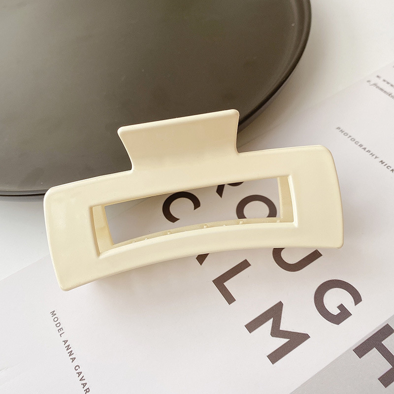 Corea del Sur ins horquilla cuadrada clip de la Cabeza trasera agarre del pelo estilo coreano elegante clip de pelo grande baño updo clip de tiburón