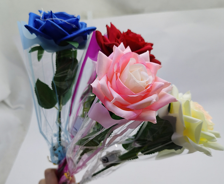 Valentine's Day Rose Silk Flower Party Soap Flower display picture 5